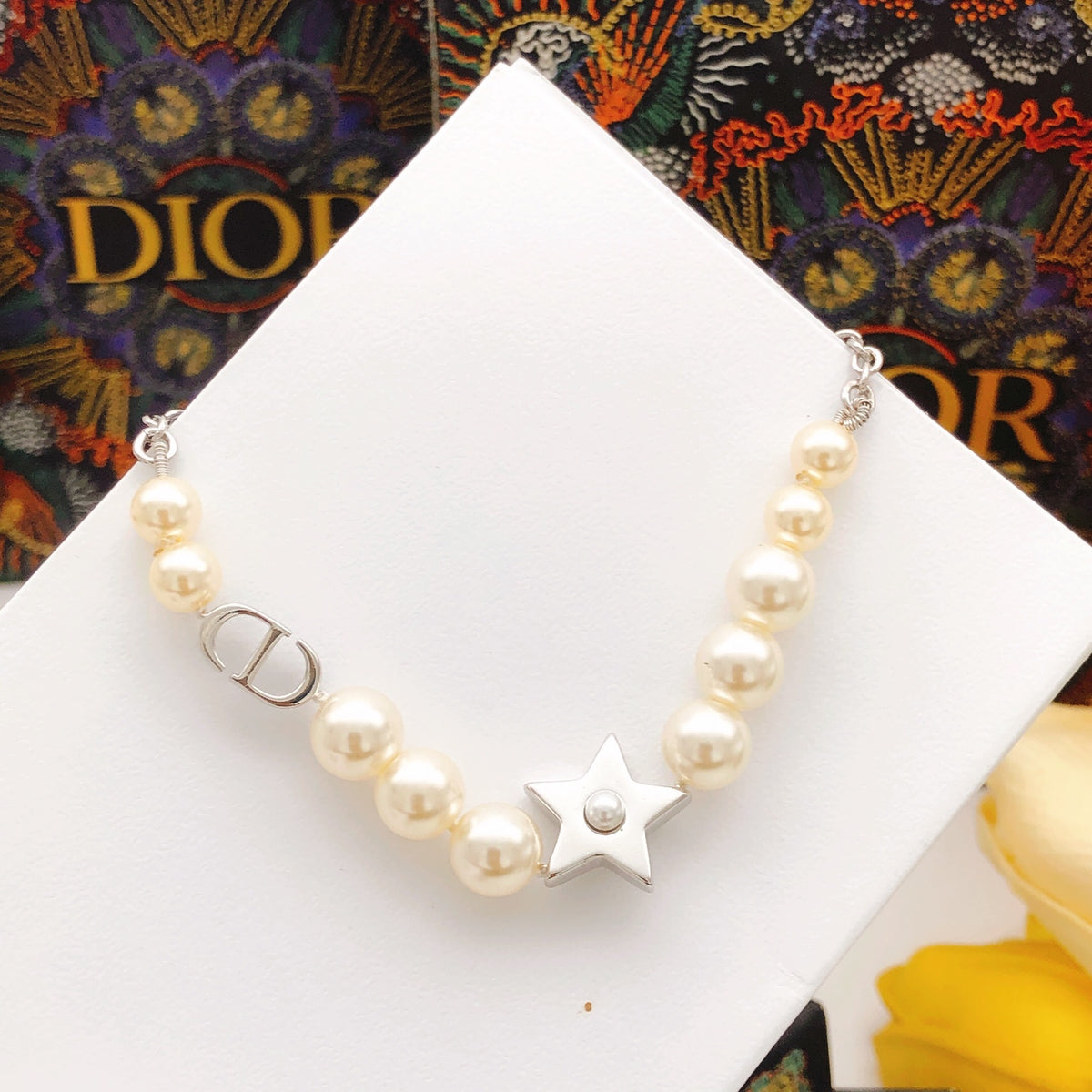 Dior Silver-Tone Star Pearl-Look Bracelet - product image 5