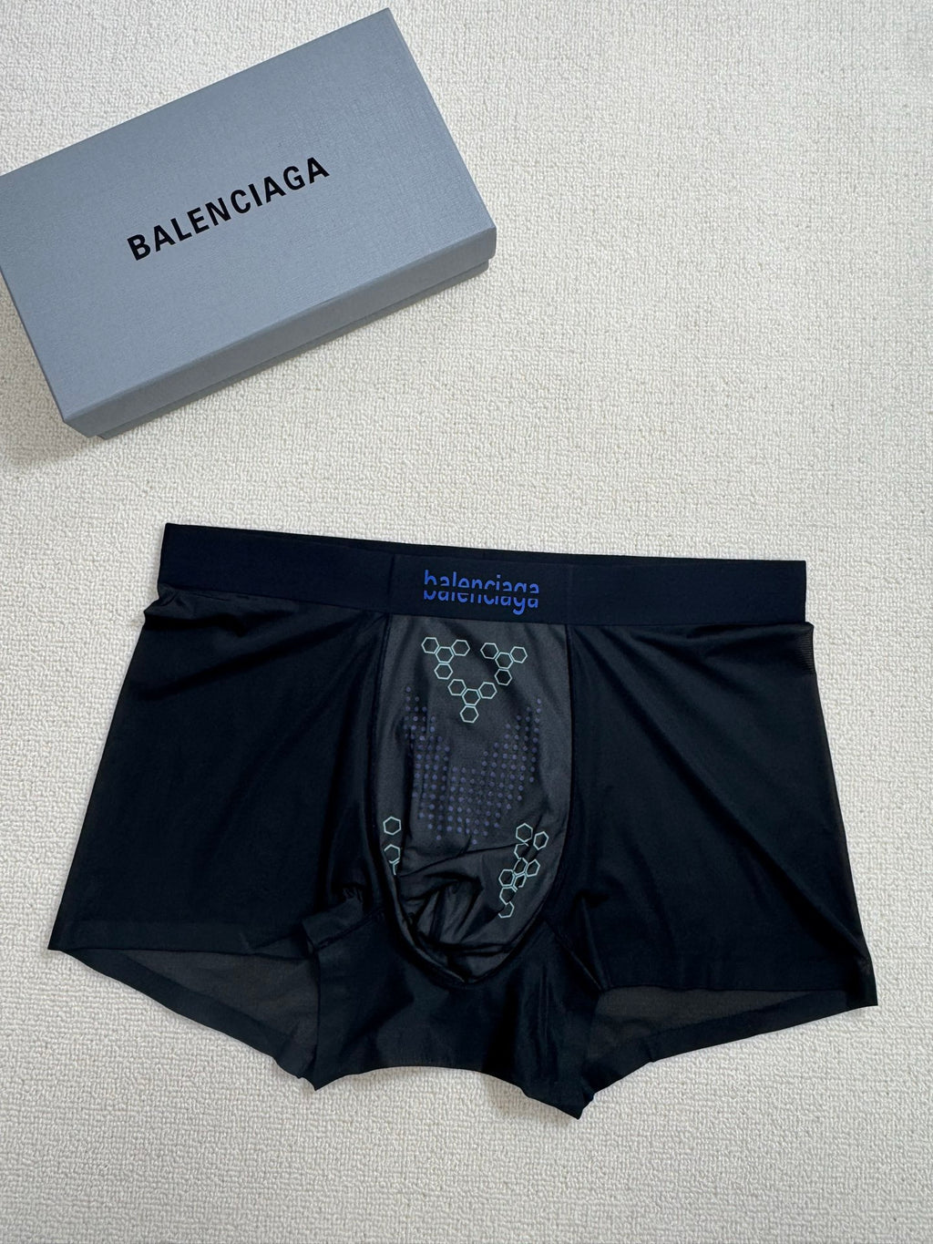 Balenciaga gray geometric print boxer briefs - view 7