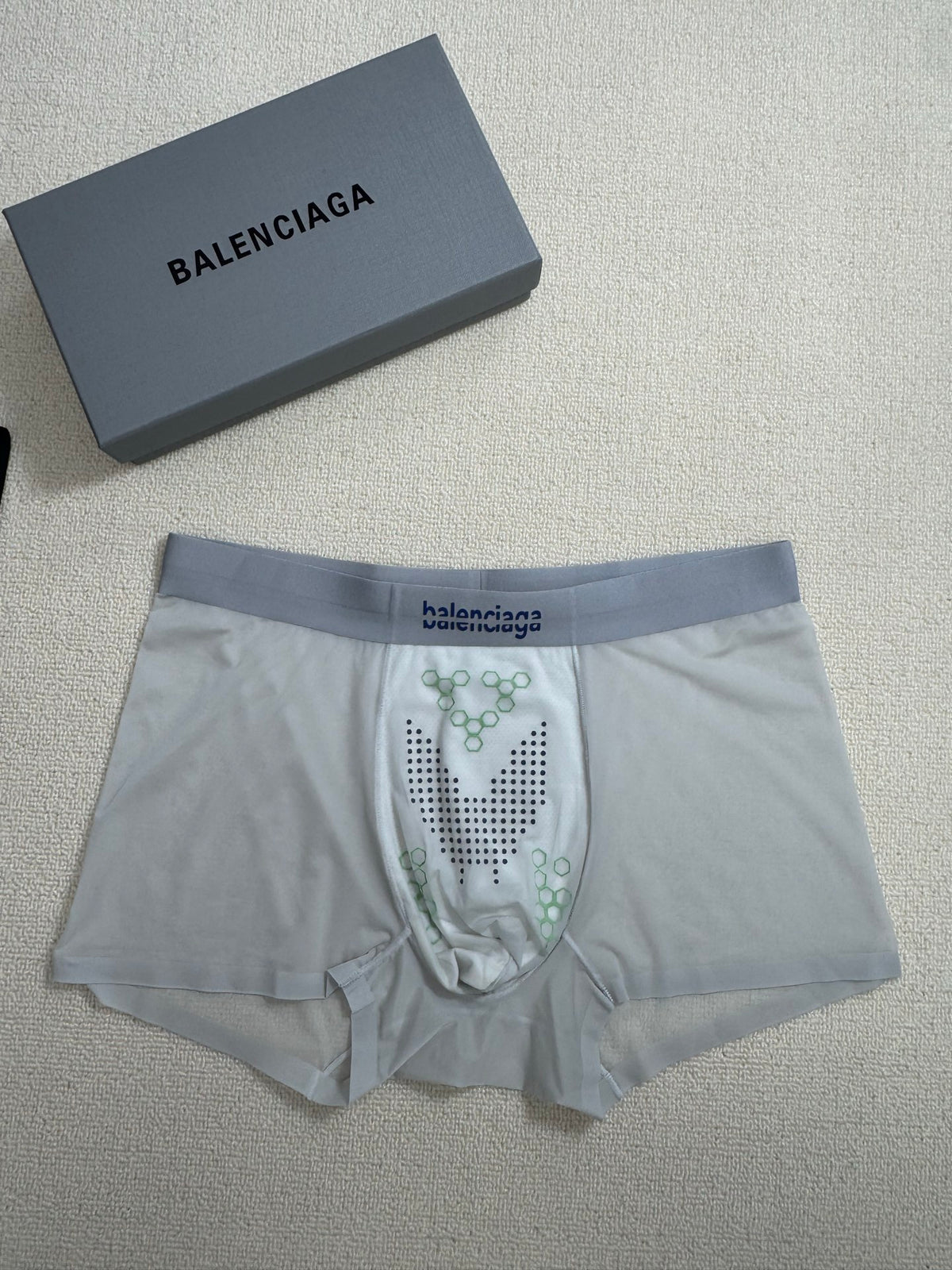 Balenciaga gray geometric print boxer briefs - view 6