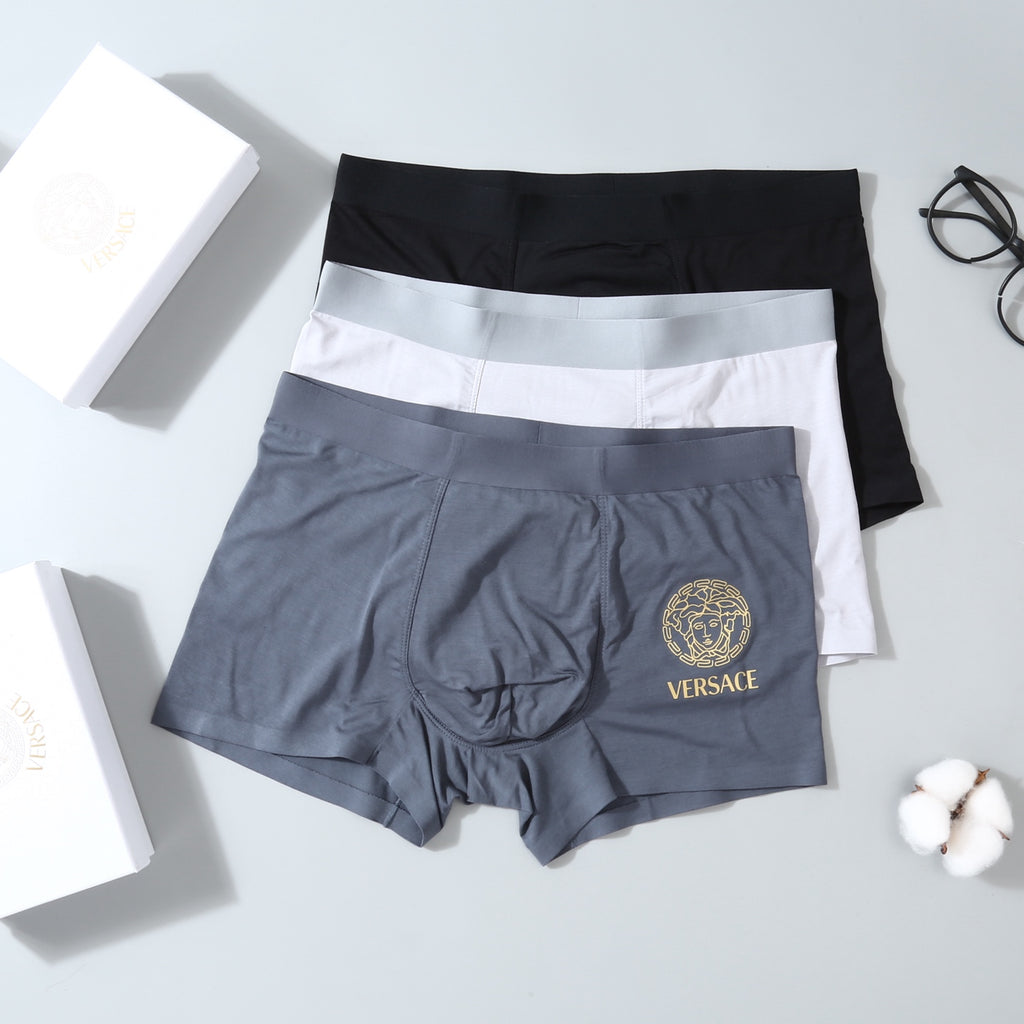 Versace minimal contrast waist boxer briefs - view 2