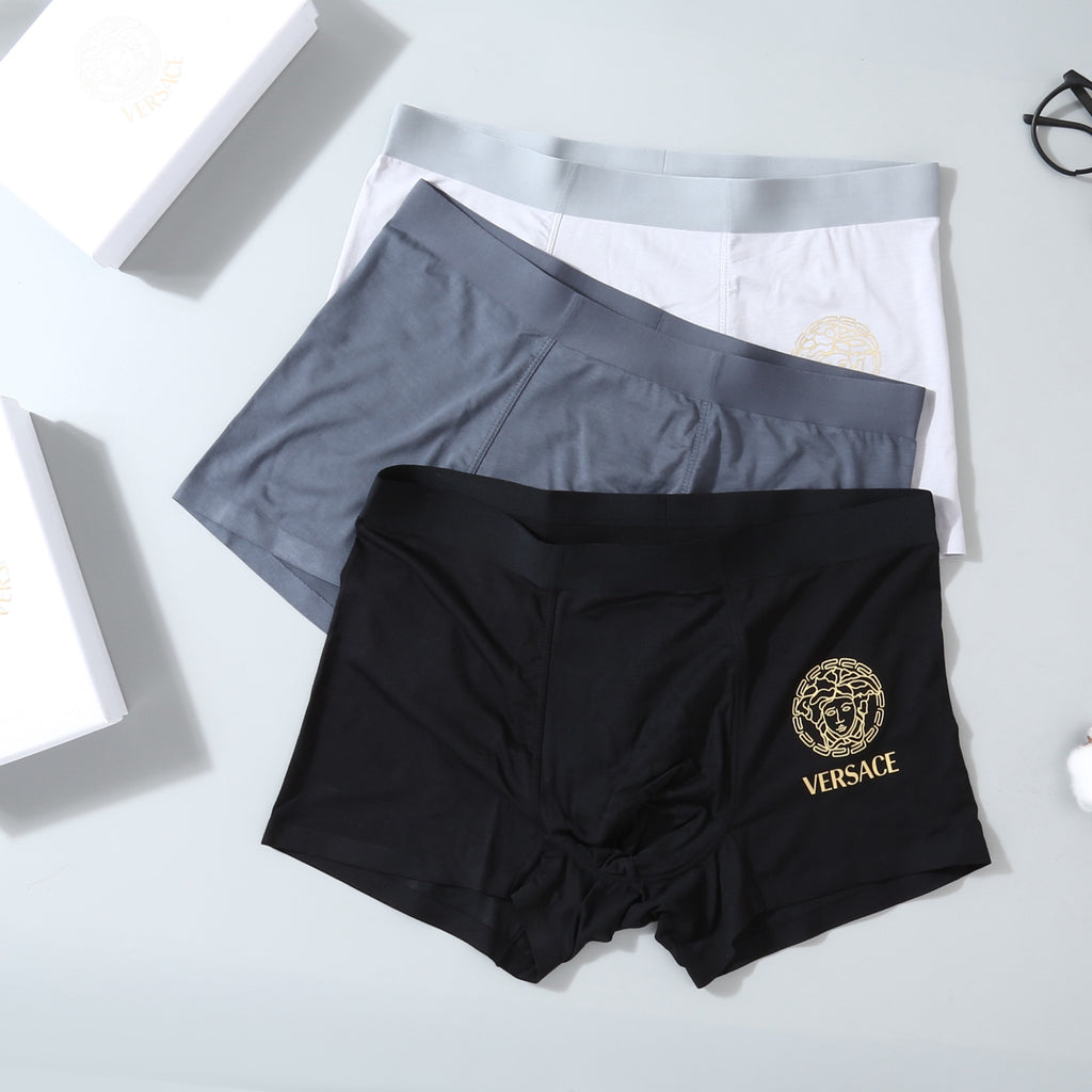 Versace minimal contrast waist boxer briefs - view 3