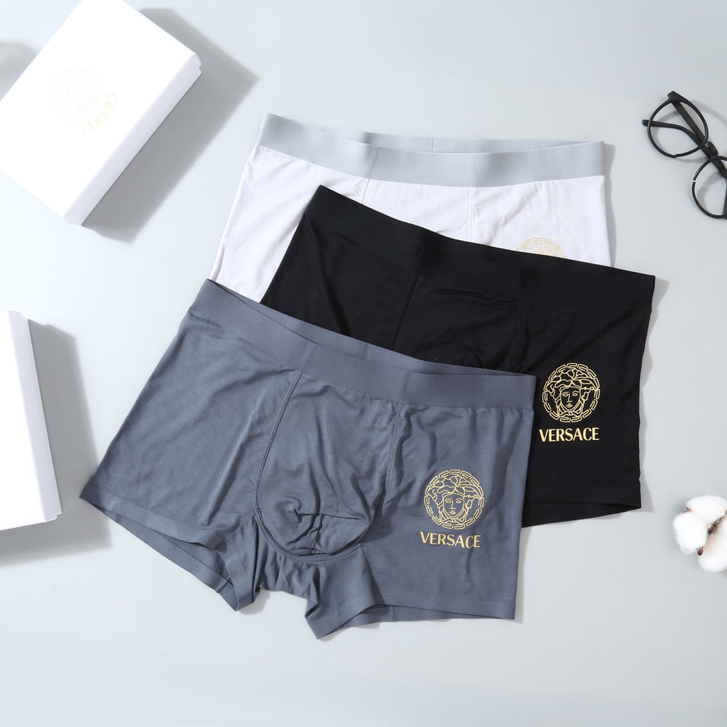 Versace minimal contrast waist boxer briefs - view 4