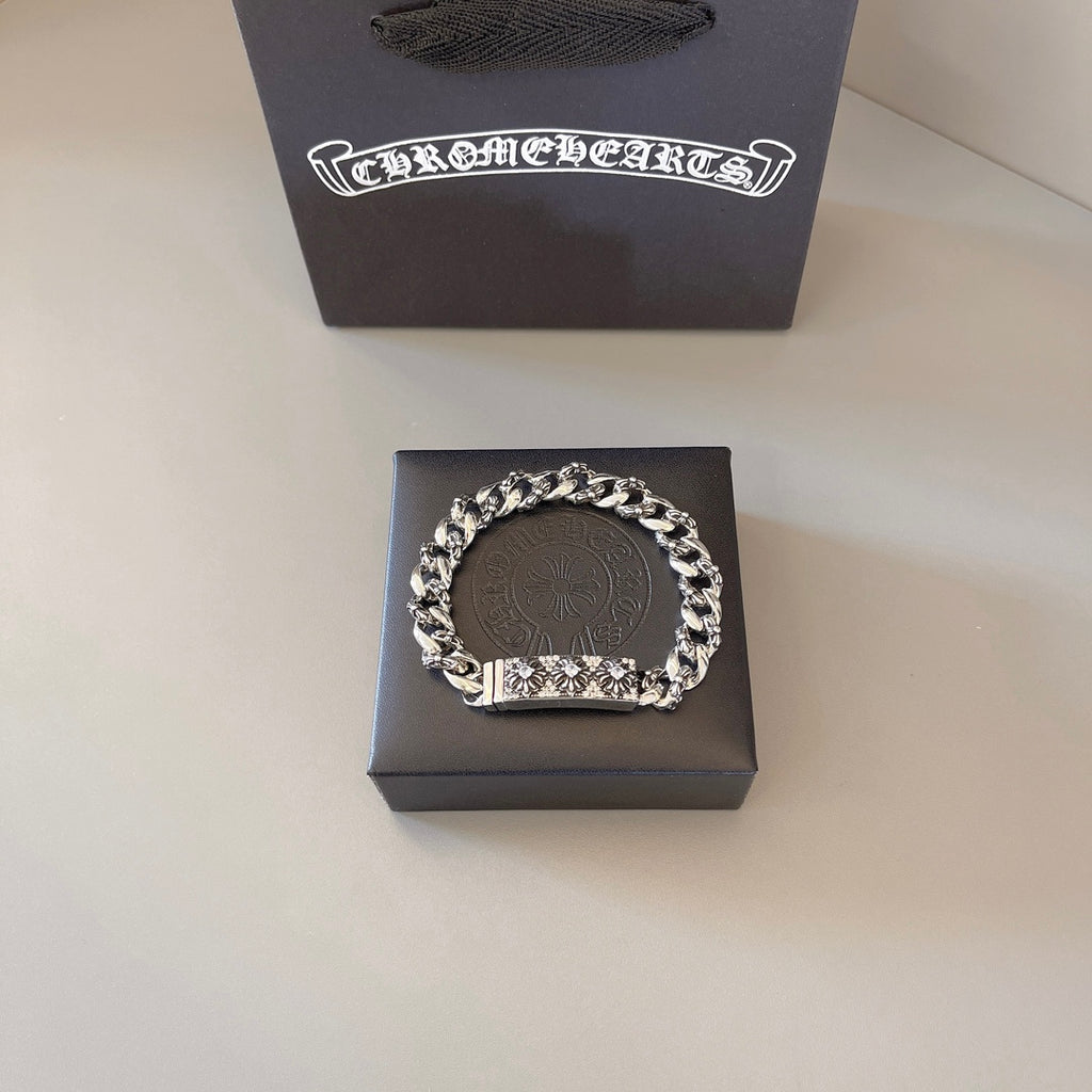 Chrome Hearts Wide Ornamental Link Bracelet - album image 1