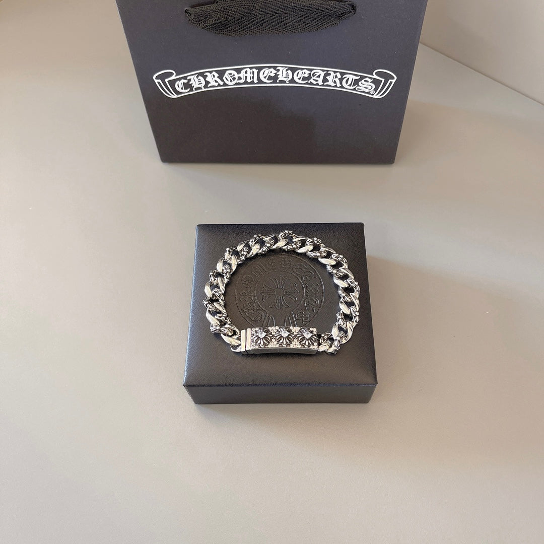 Chrome Hearts Wide Ornamental Link Bracelet - album image 1