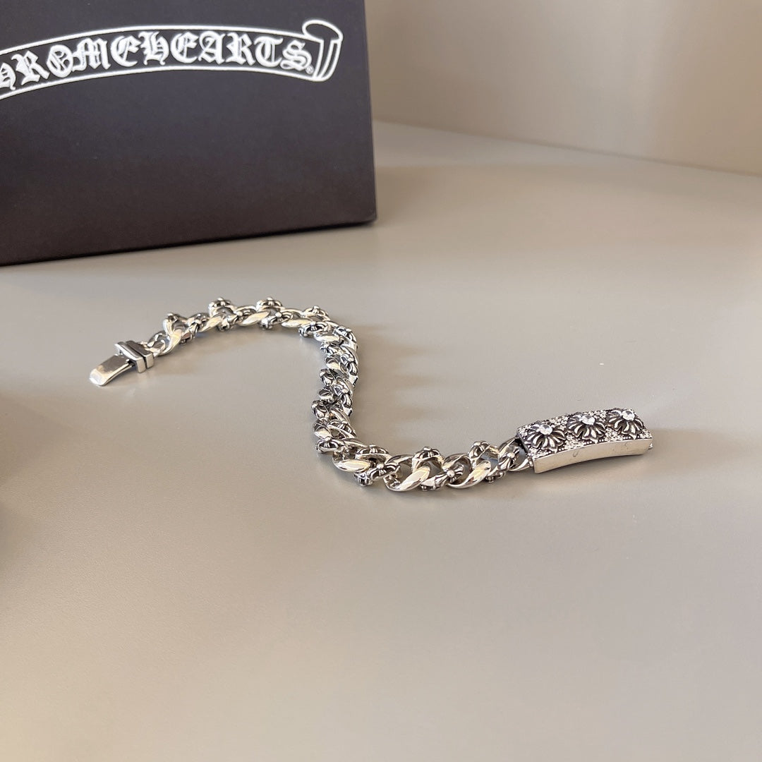 Chrome Hearts Wide Ornamental Link Bracelet - album image 7