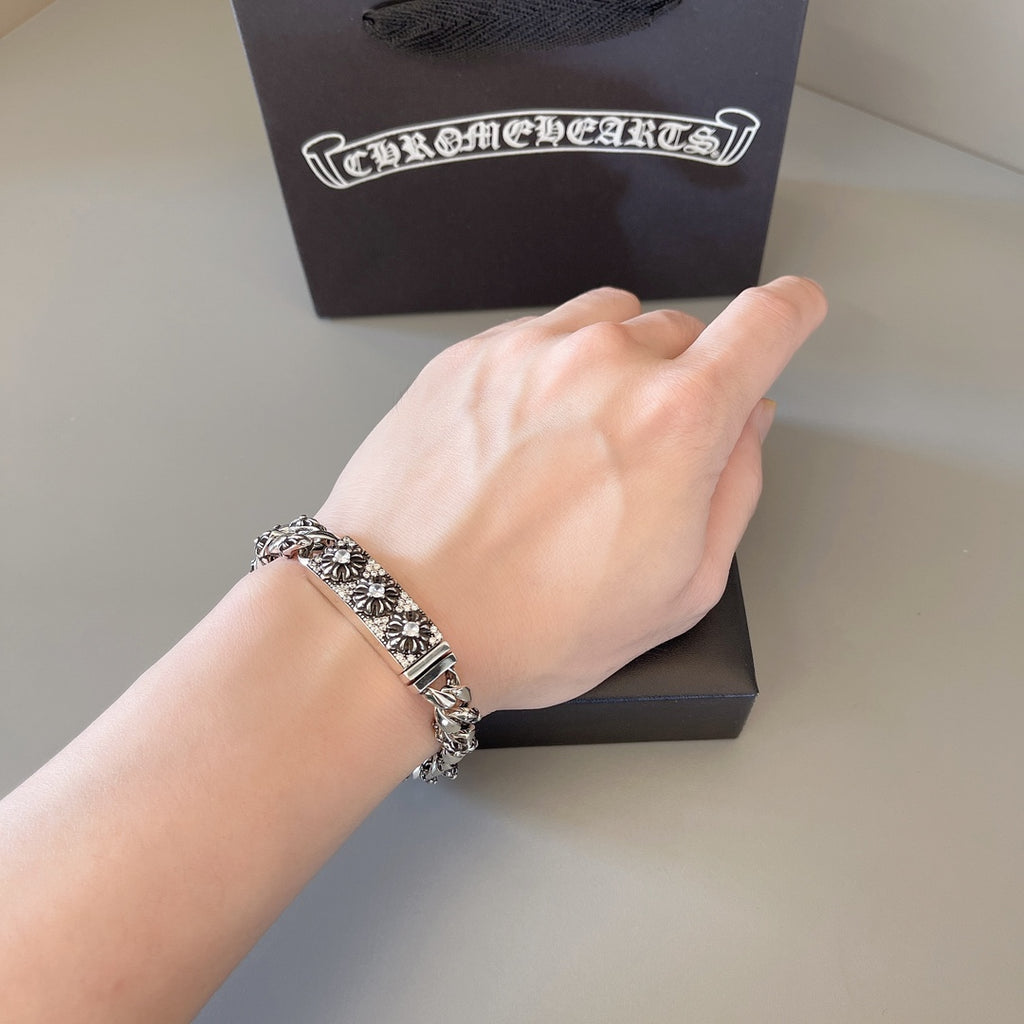 Chrome Hearts Wide Ornamental Link Bracelet - album image 4