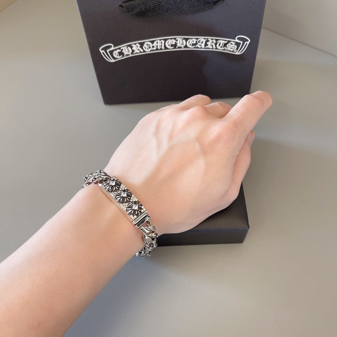 Chrome Hearts Wide Ornamental Link Bracelet - album image 4