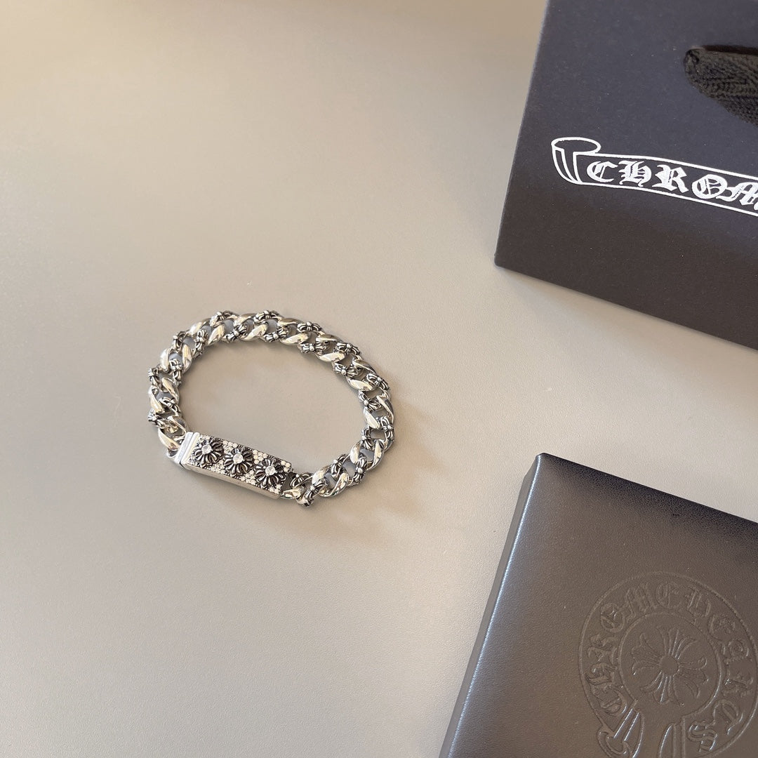 Chrome Hearts Wide Ornamental Link Bracelet - album image 3