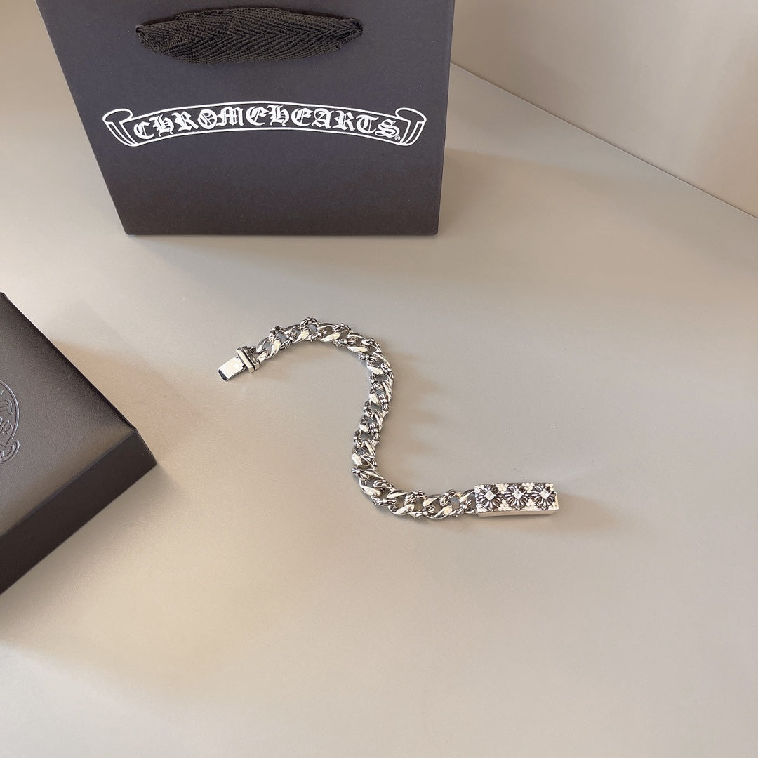 Chrome Hearts Wide Ornamental Link Bracelet - album image 5