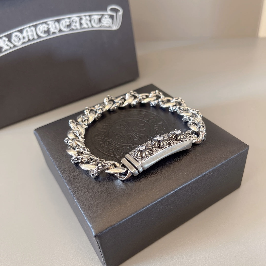 Chrome Hearts Wide Ornamental Link Bracelet - album image 2
