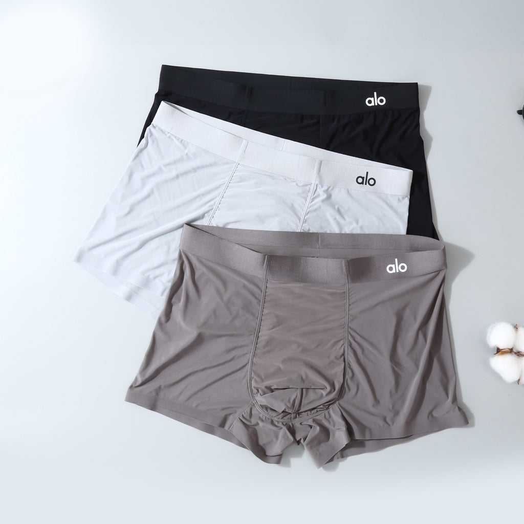 ALO Men's Plain Logo Boxer Briefs with Short Legs - 3-Pack - image 3