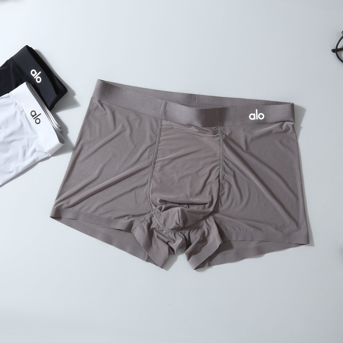 ALO Men's Plain Logo Boxer Briefs with Short Legs - 3-Pack - image 7