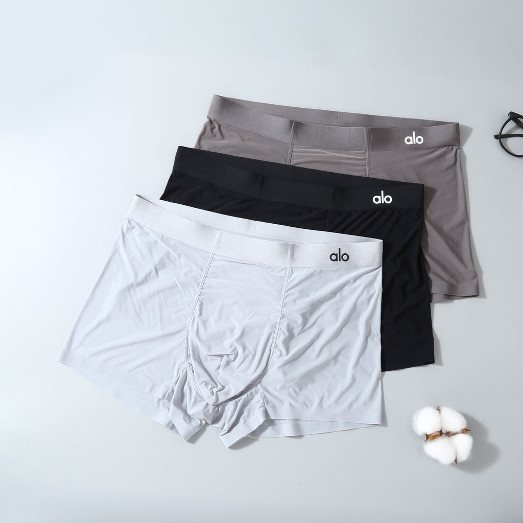ALO Men's Plain Logo Boxer Briefs with Short Legs - 3-Pack - image 2