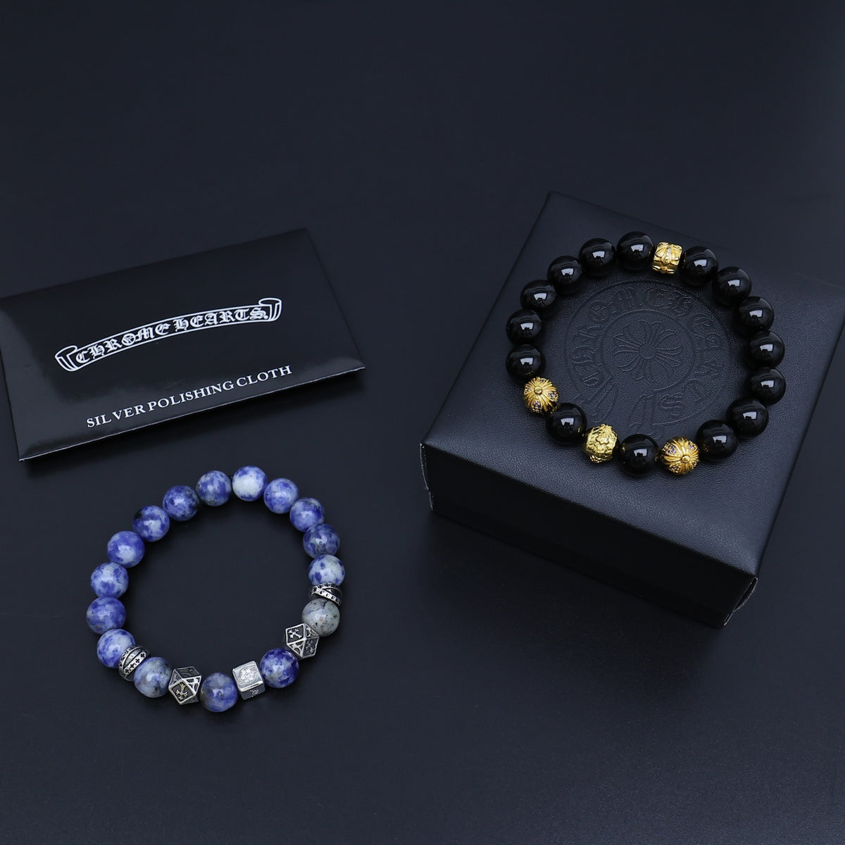 Chrome Hearts Violet Bead Silver Spacer Bracelet - album image 1
