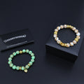 Chrome Hearts Mint and Cream Gold Accent Bead Bracelet - album image 1
