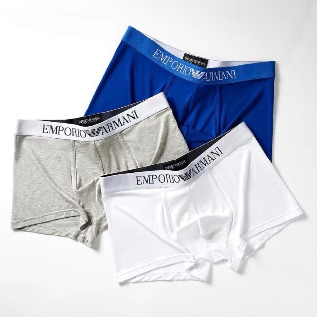 Armani Contrast Waist Boxer Briefs - Box of Three Pieces - image 2