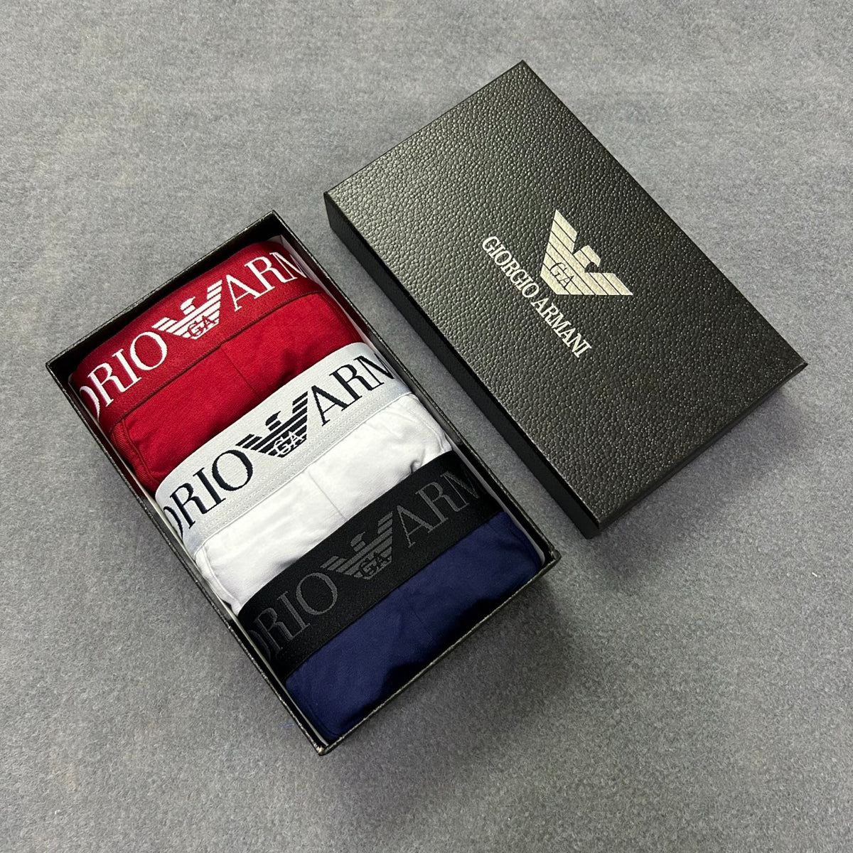 Armani Contrast Waist Boxer Briefs - Box of Three Pieces - image 9
