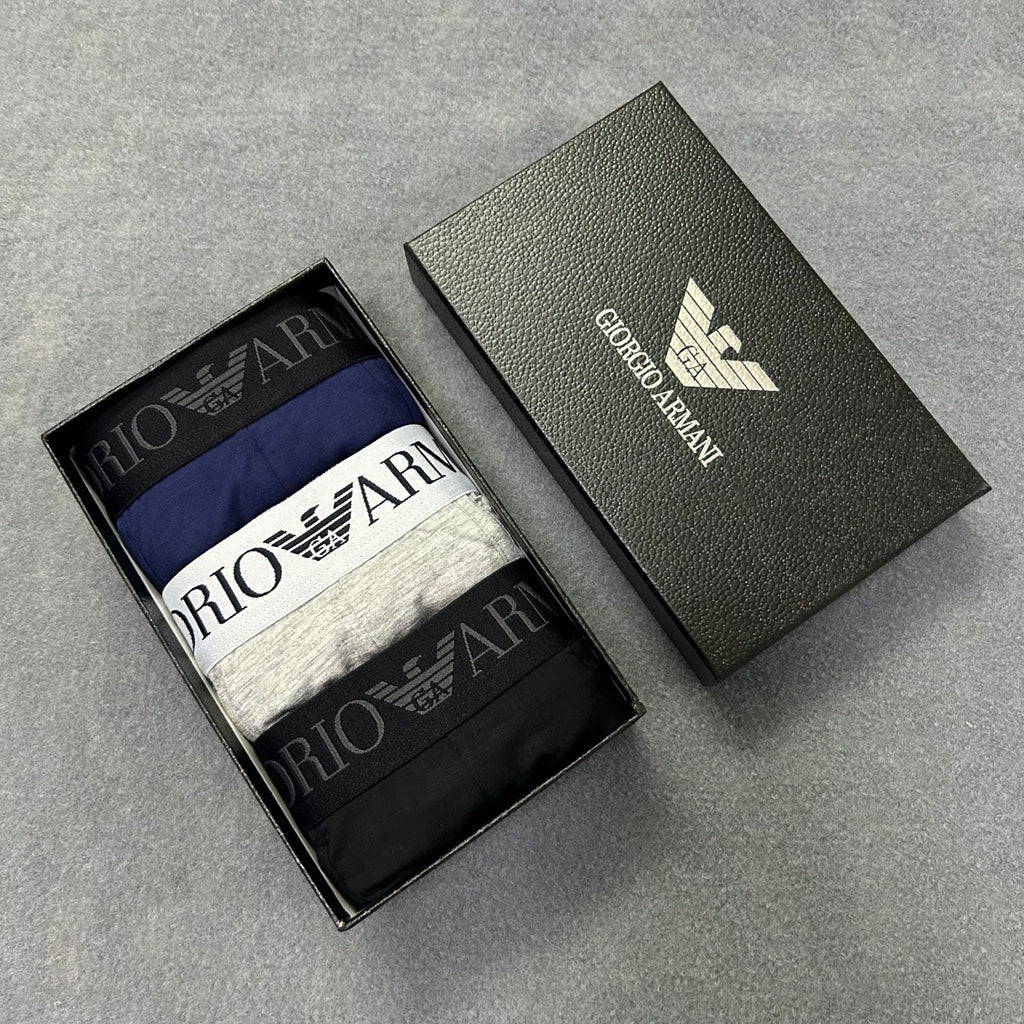 Armani Contrast Waist Boxer Briefs - Box of Three Pieces - image 5