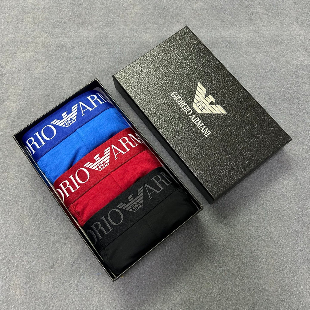 Armani Contrast Waist Boxer Briefs - Box of Three Pieces - image 7