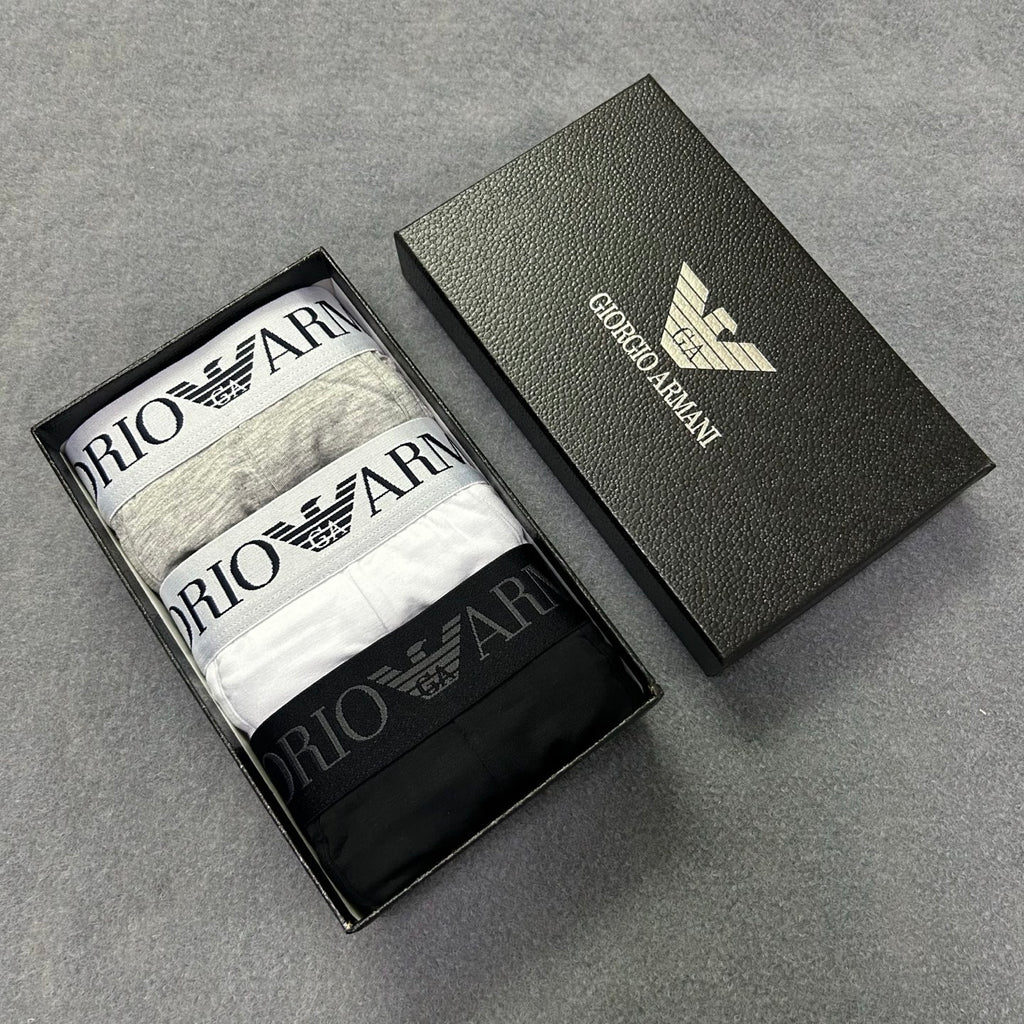 Armani Contrast Waist Boxer Briefs - Box of Three Pieces - image 3