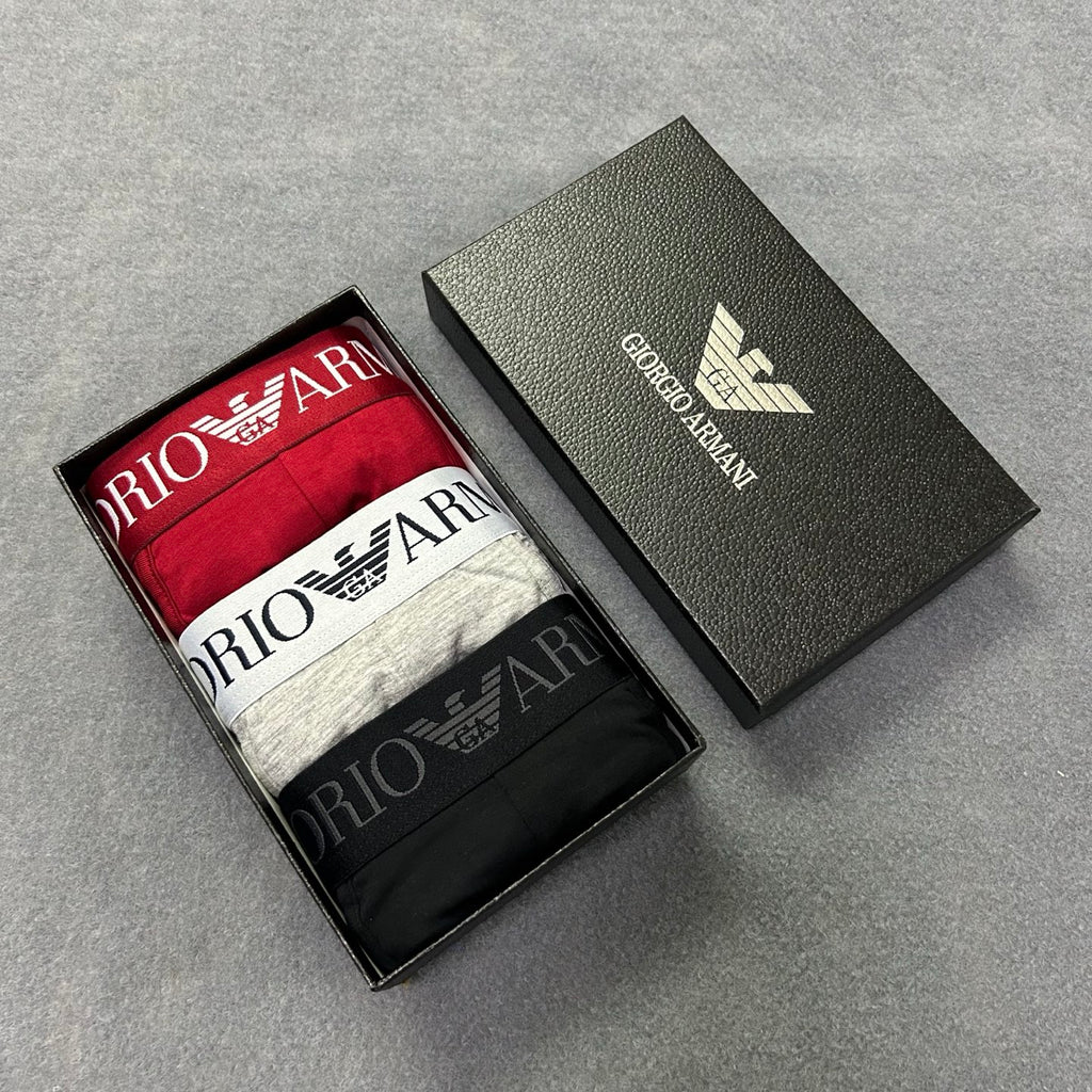 Armani Contrast Waist Boxer Briefs - Box of Three Pieces - image 6