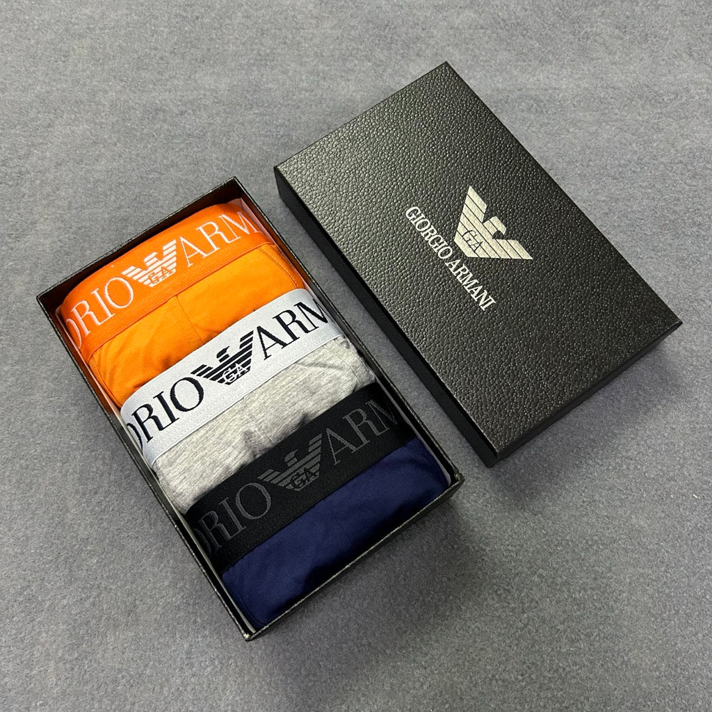 Armani Contrast Waist Boxer Briefs - Box of Three Pieces - image 8