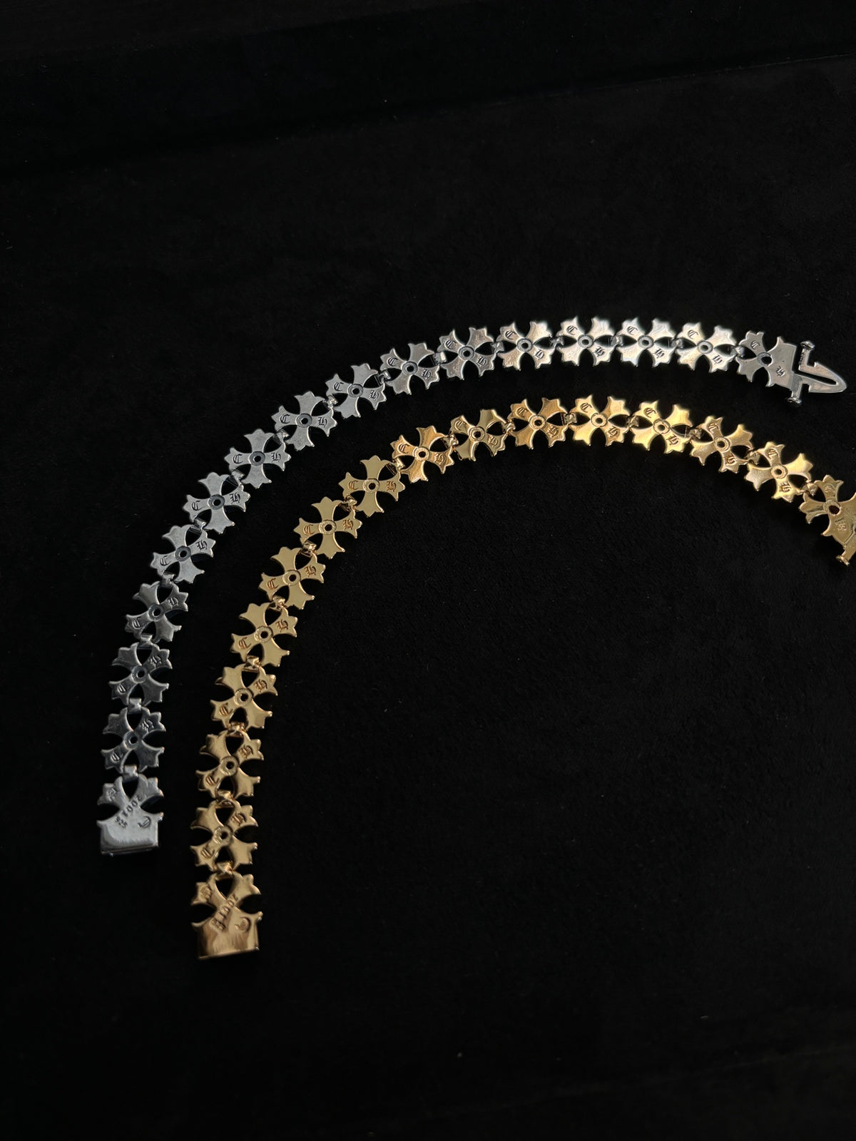 Chrome Hearts Red Accent Cross Station Bracelet - album image 3