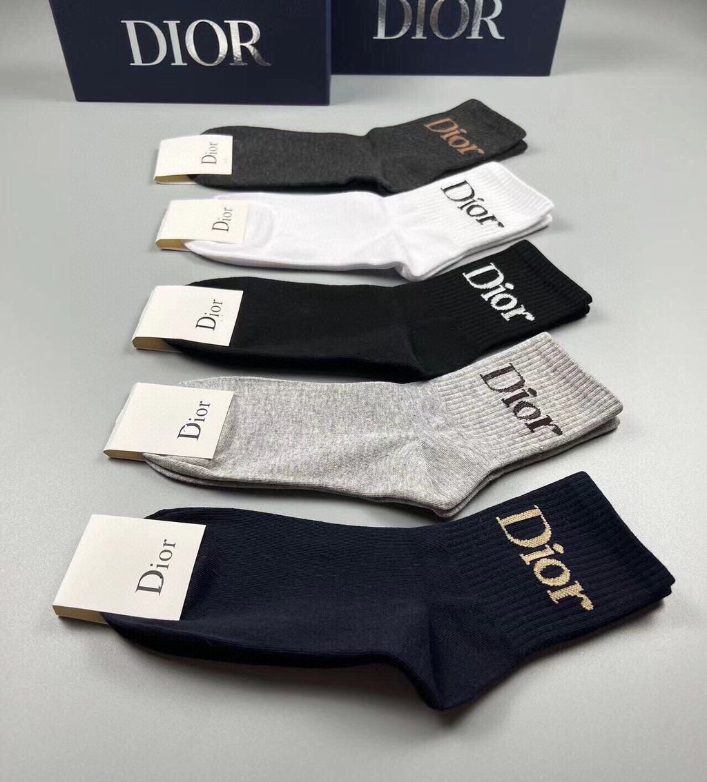 Dior large foot wordmark ankle socks - view 5
