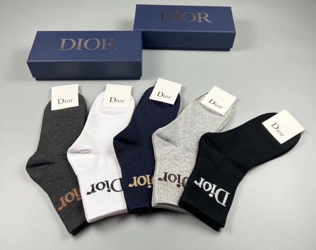 Dior large foot wordmark ankle socks - view 1