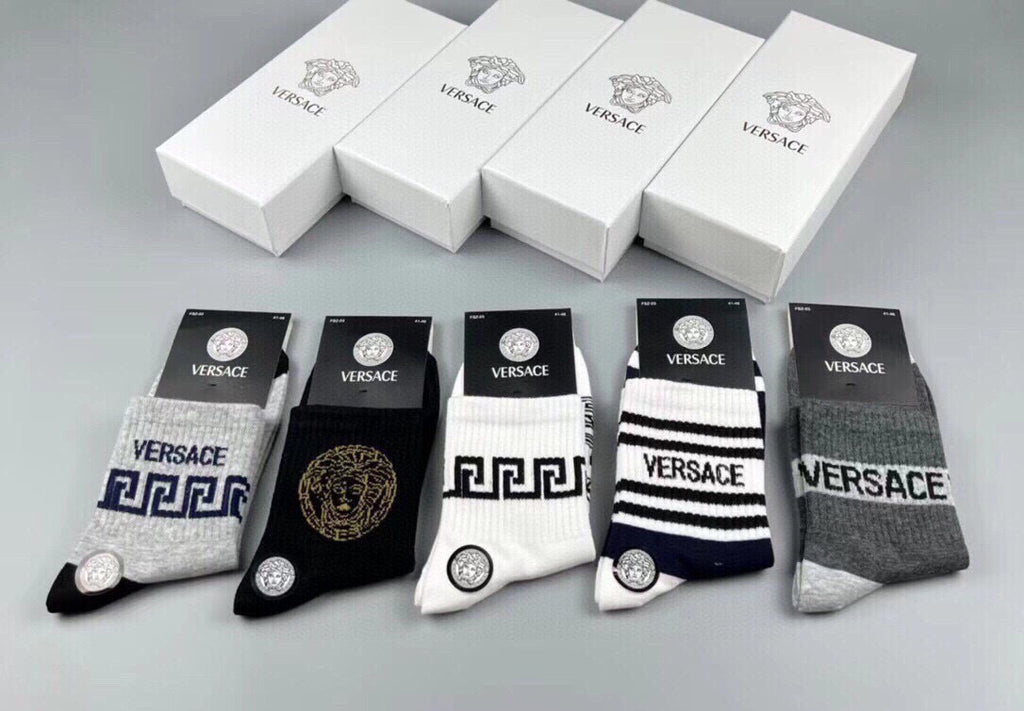 Versace mixed medusa graphics crew socks - view 15