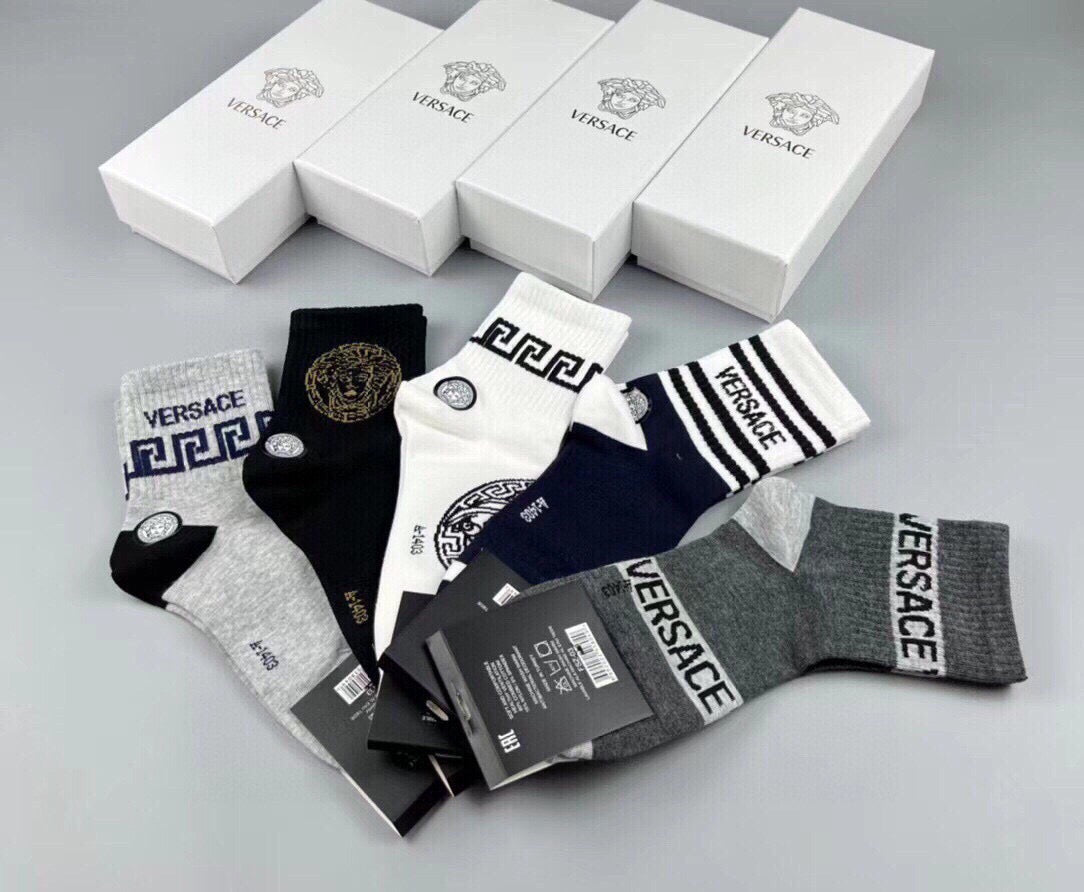 Versace mixed medusa graphics crew socks - view 11