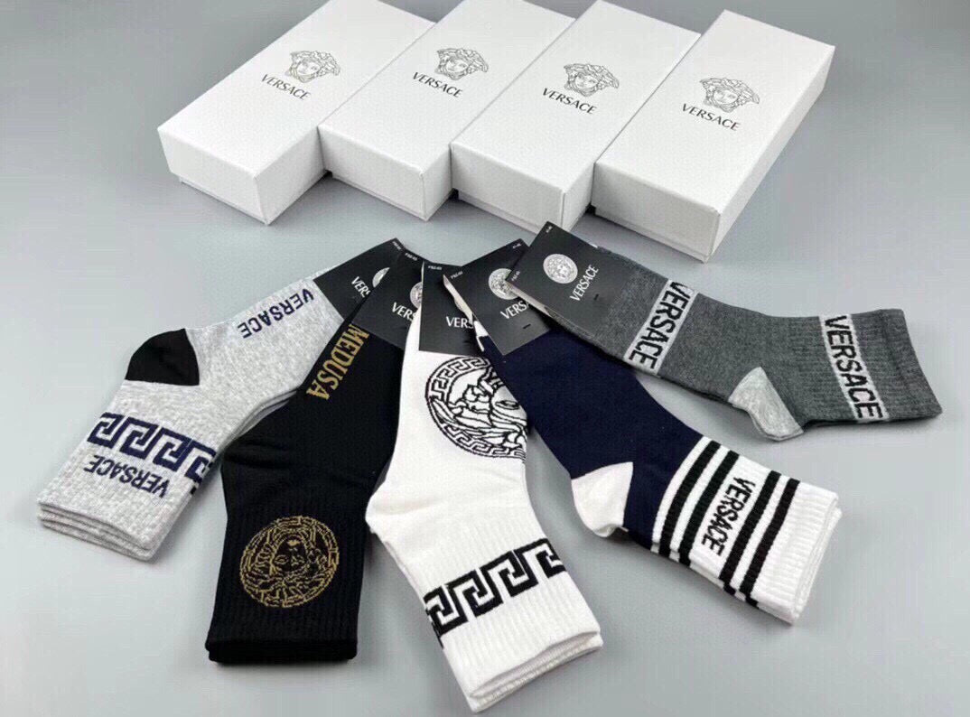 Versace mixed medusa graphics crew socks - view 14