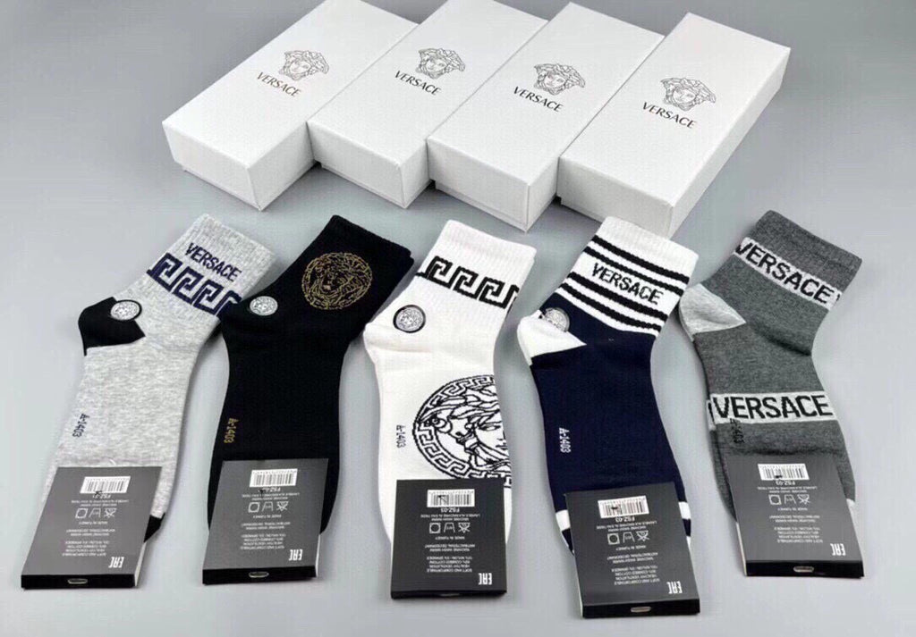 Versace mixed medusa graphics crew socks - view 10