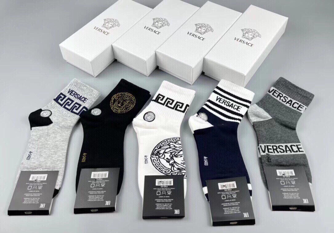 Versace mixed medusa graphics crew socks - view 10