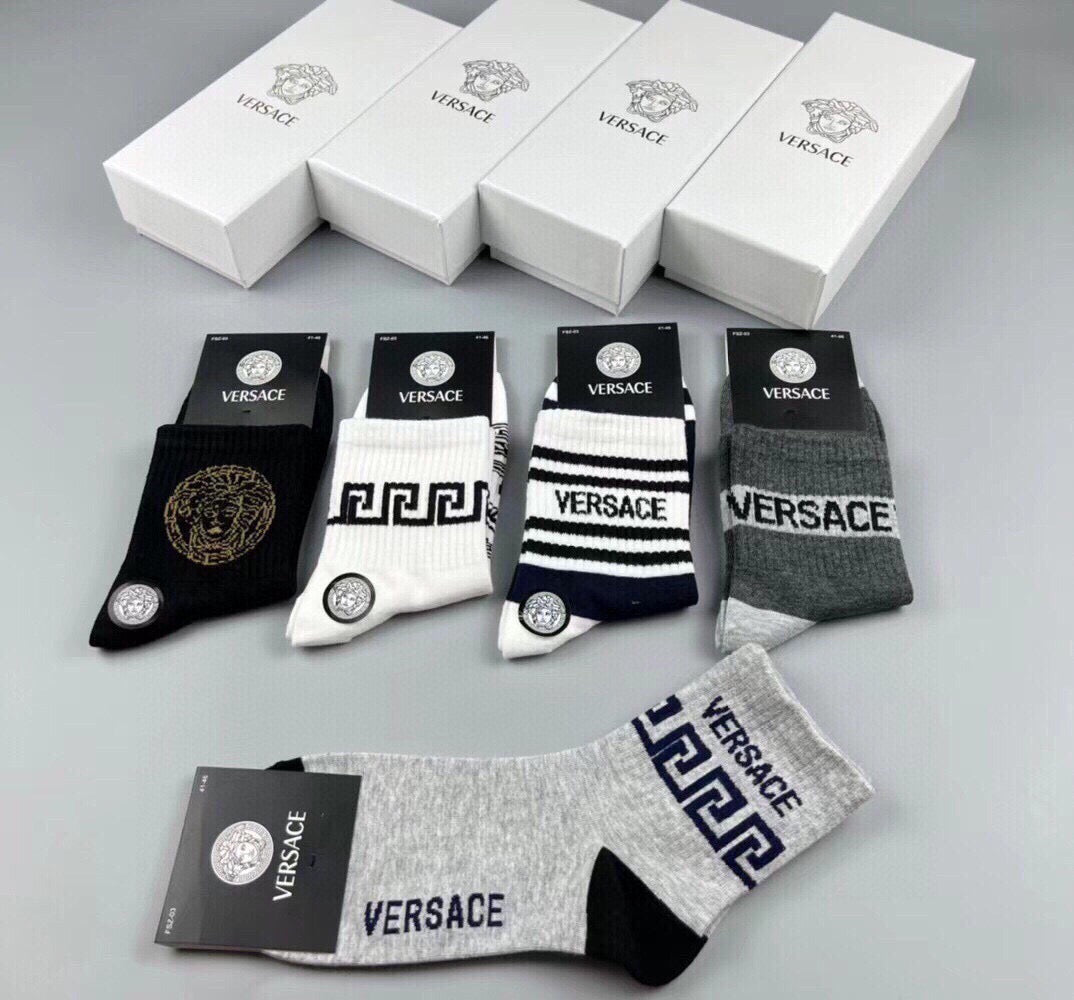 Versace mixed medusa graphics crew socks - view 16
