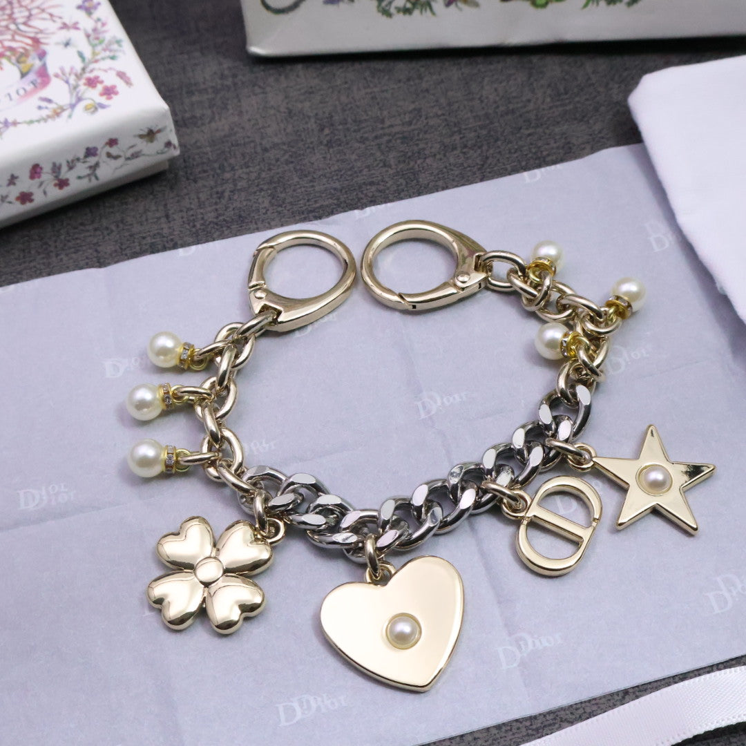 Dior Star Clover and Heart Bag Chain - product image 1