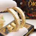 Dior Crystal Line Hoop Earrings - product image 1