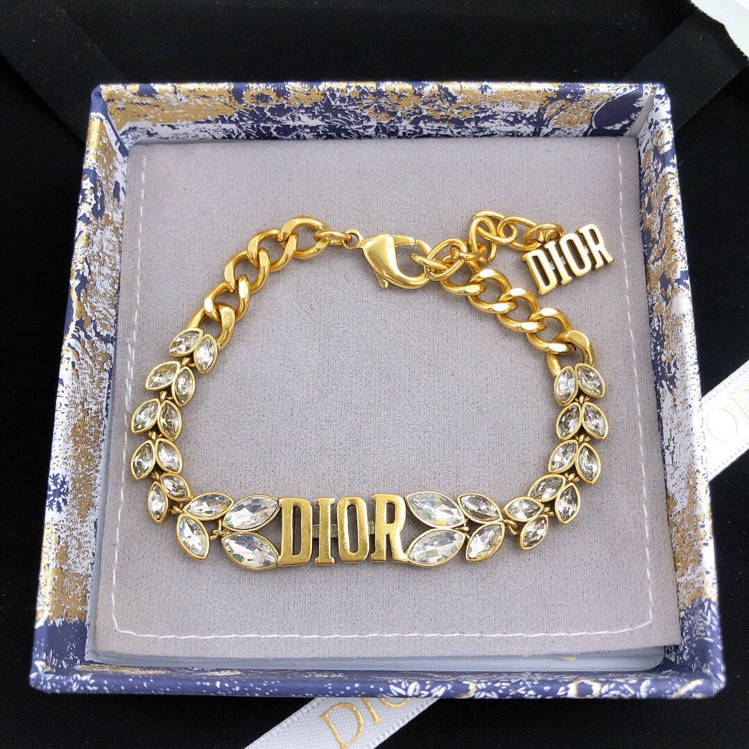 Dior Block Letter Curb Bracelet - product image 1