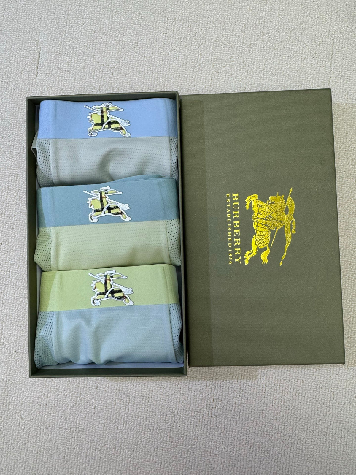 Burberry perforated front knight boxer briefs - view 6