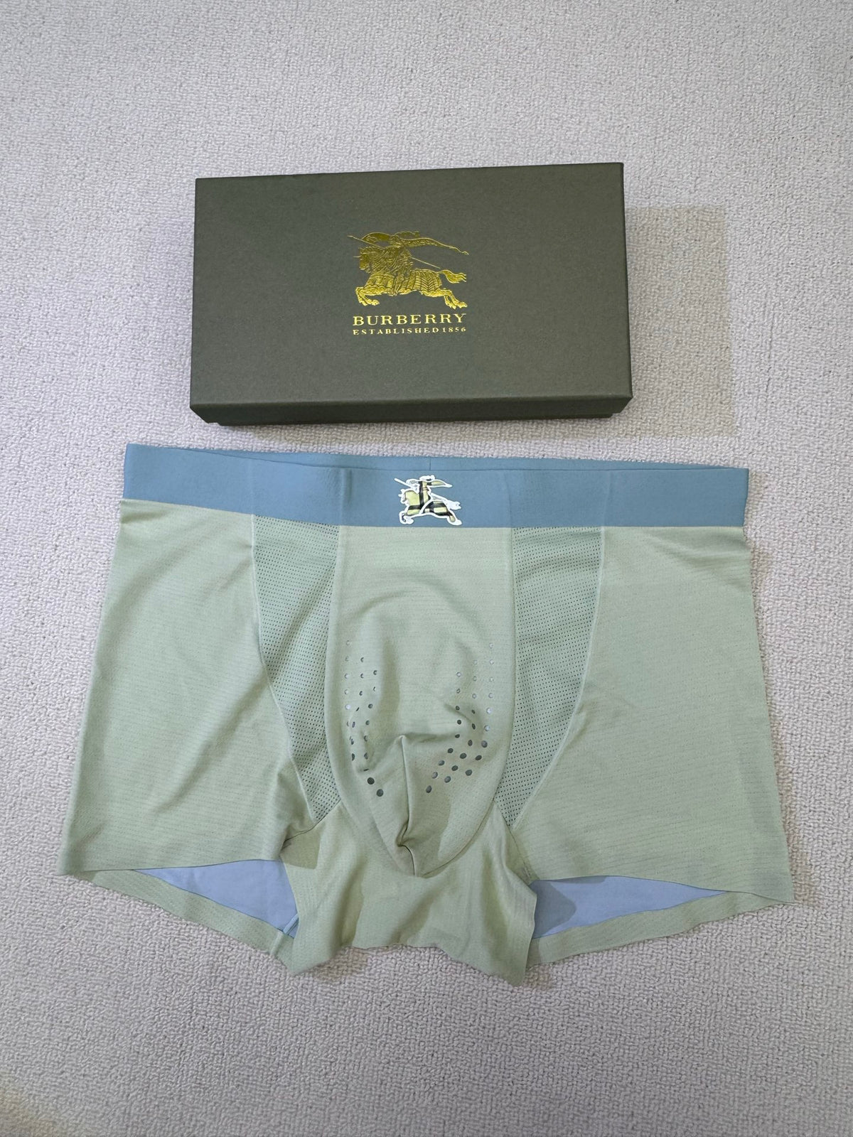 Burberry perforated front knight boxer briefs - view 8