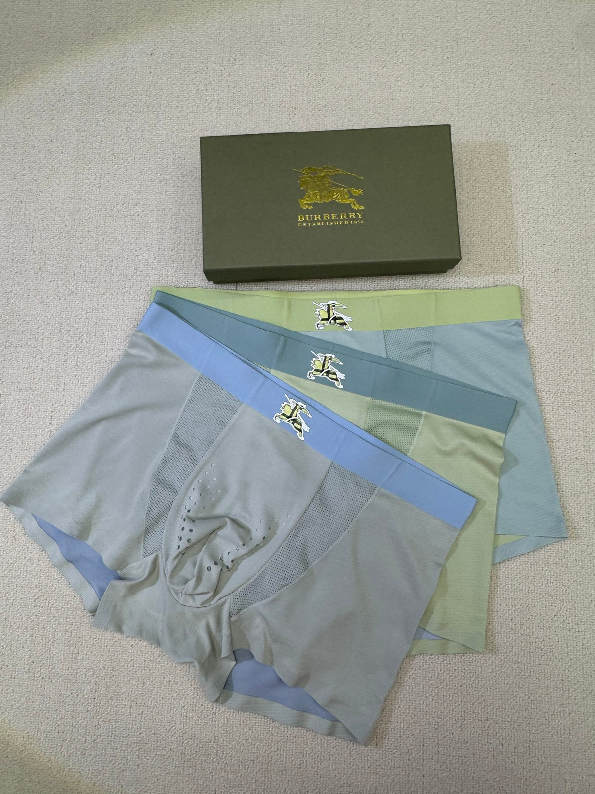 Burberry perforated front knight boxer briefs - view 3