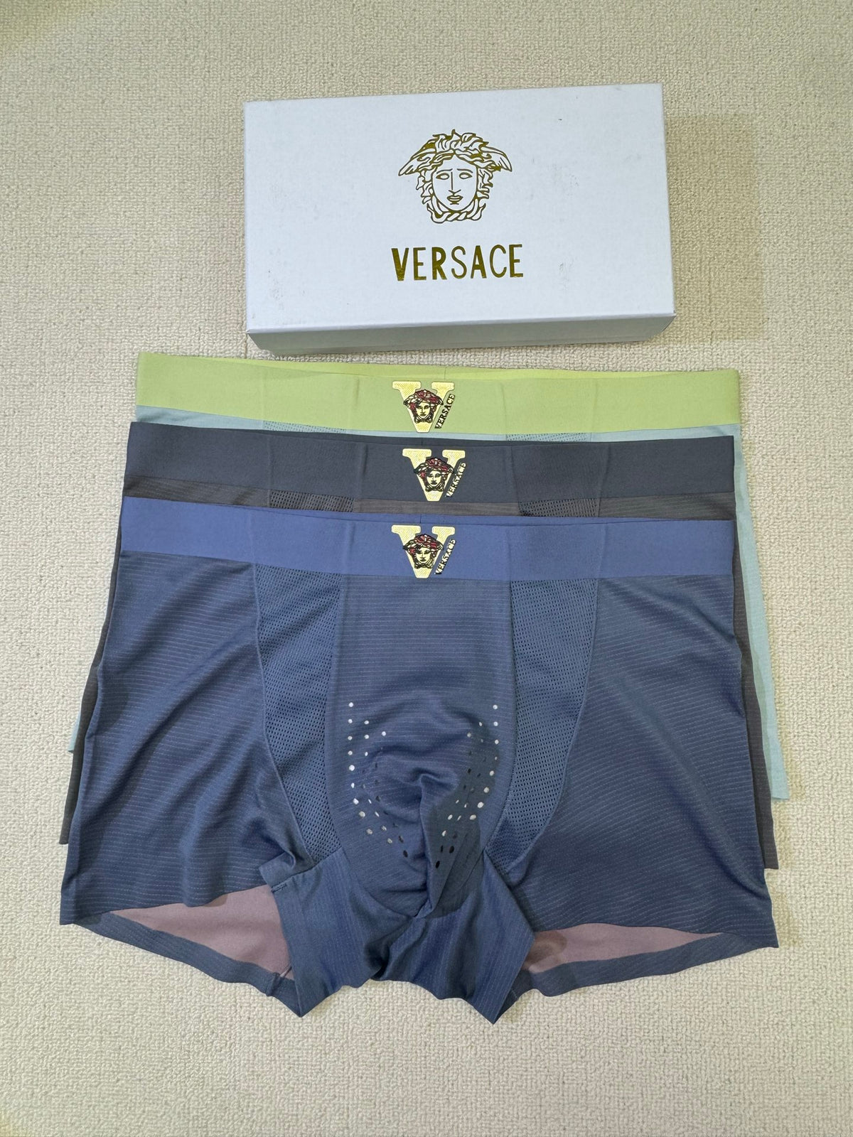 Versace contrast medusa waist boxer briefs - view 1