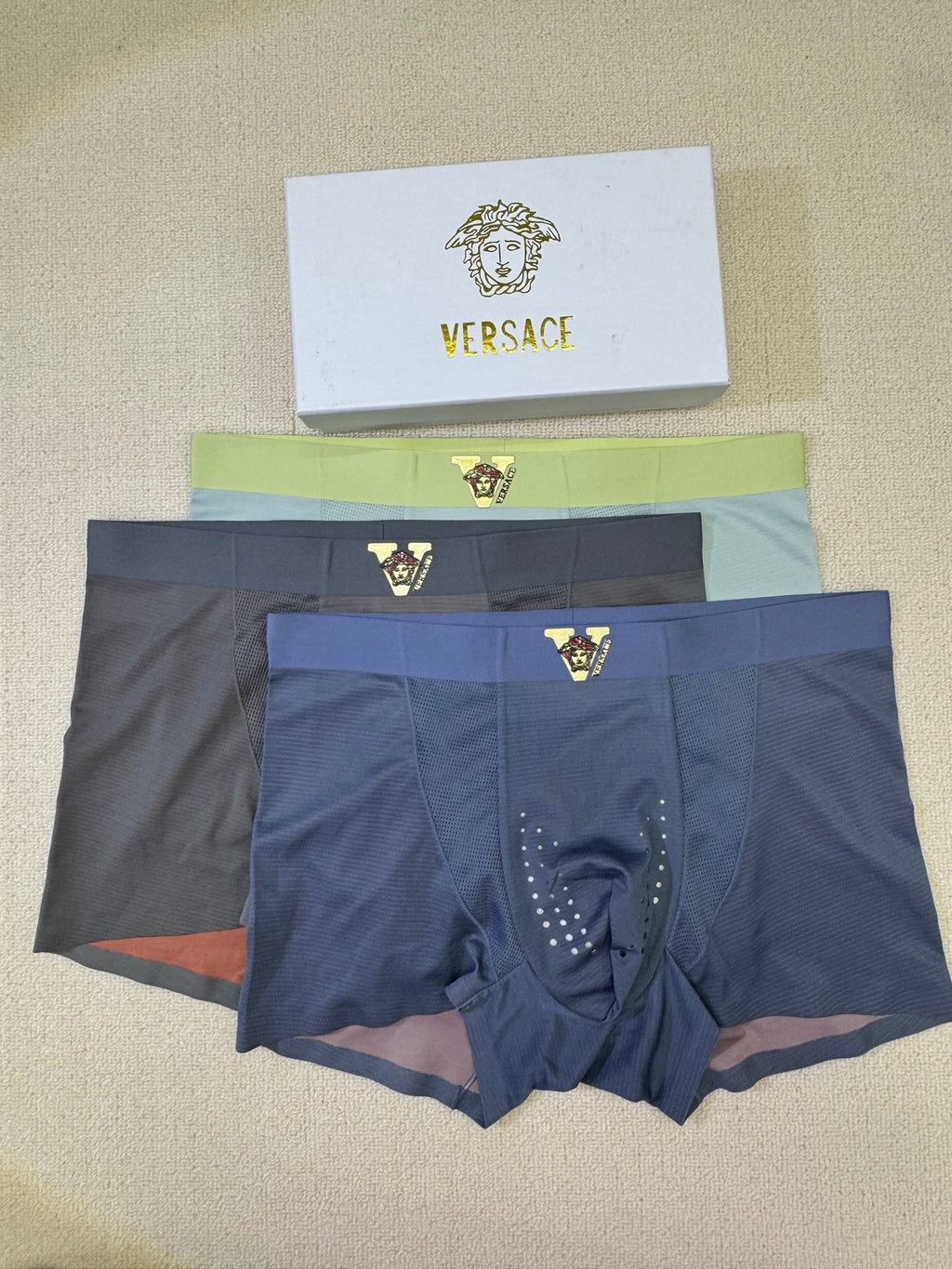 Versace contrast medusa waist boxer briefs - view 3