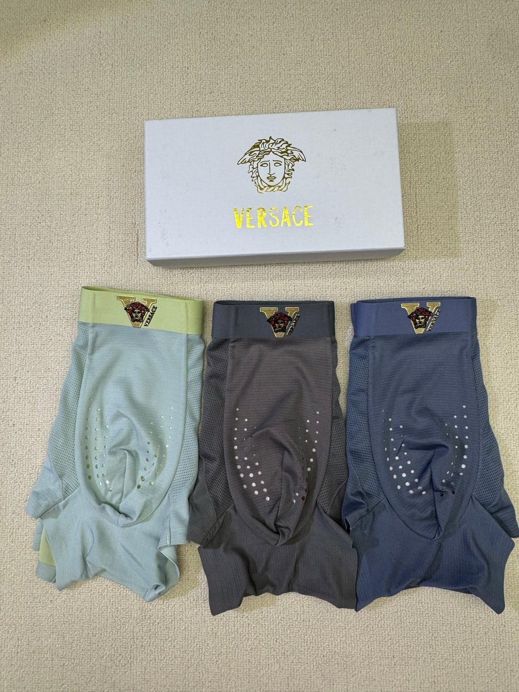 Versace contrast medusa waist boxer briefs - view 4
