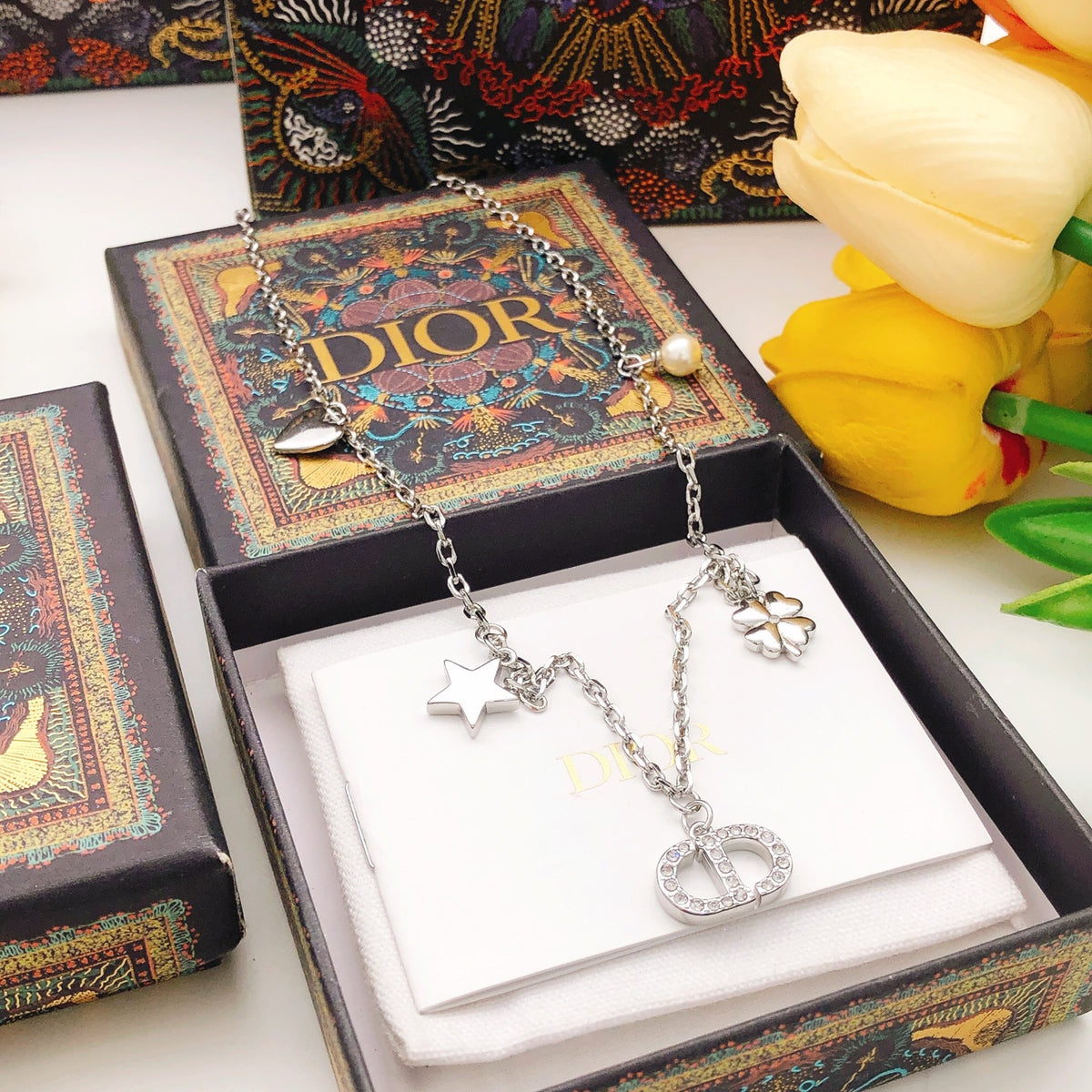 Dior CD Star and Clover Necklace - product image 5