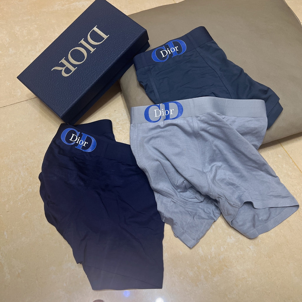 Dior blue oval wordmark boxer briefs - view 6