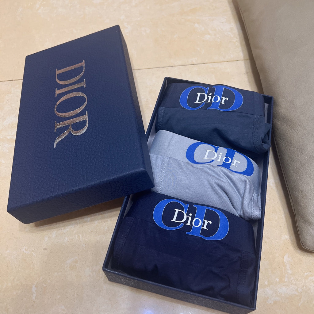 Dior blue oval wordmark boxer briefs - view 7