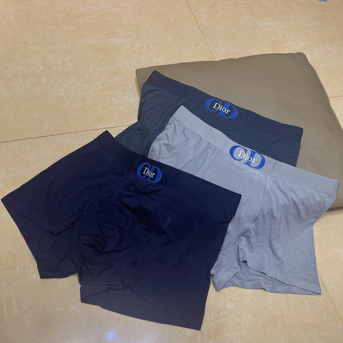 Dior blue oval wordmark boxer briefs - view 4