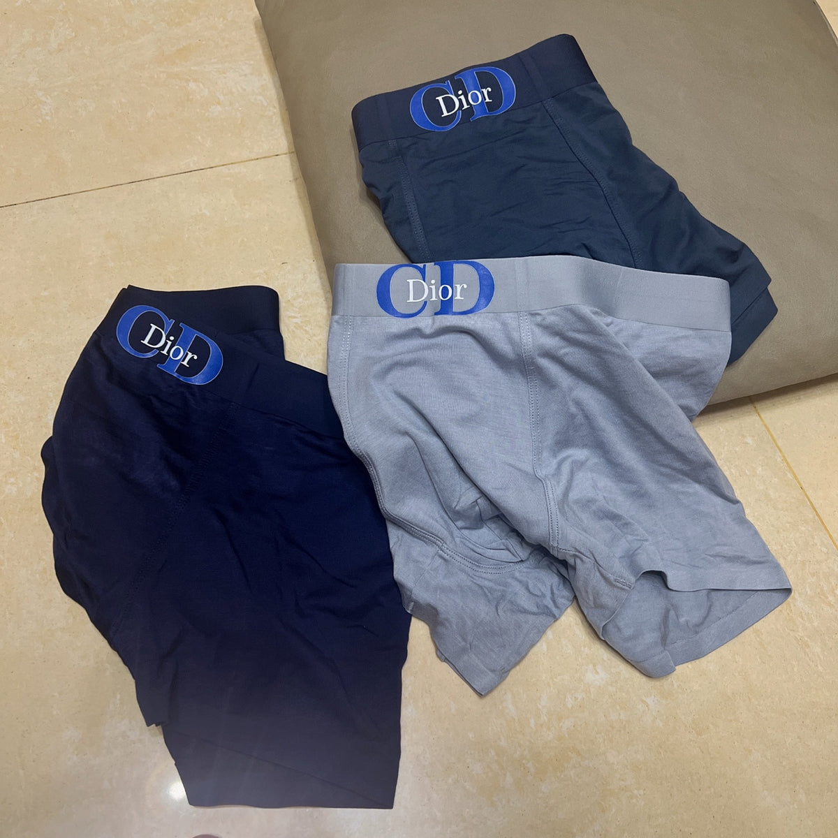 Dior blue oval wordmark boxer briefs - view 5