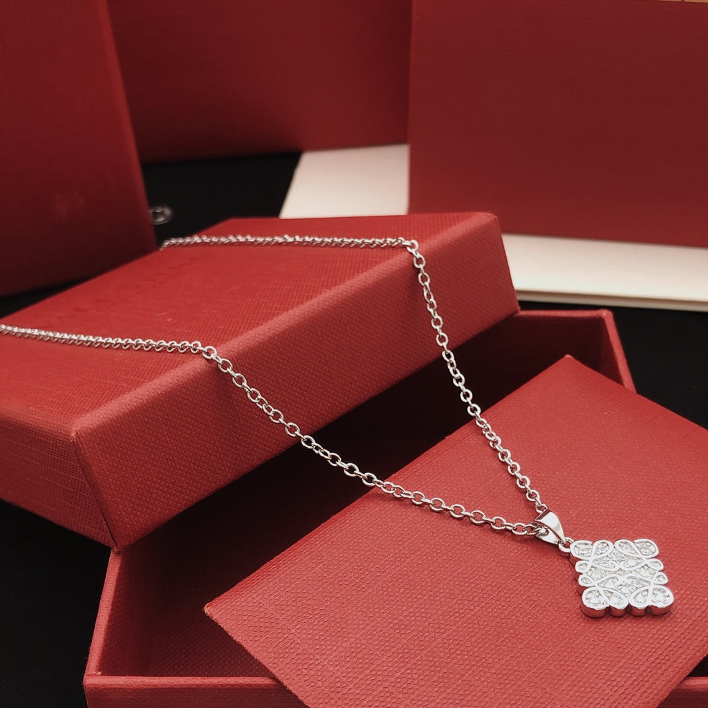 Loewe Diamond Anagram Pendant Necklace - product image 11